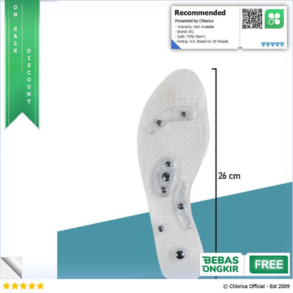 Sunvo Insole Sepatu Alas Kaki Orthopedic Magnetic Silicone Gel Pad Sn18