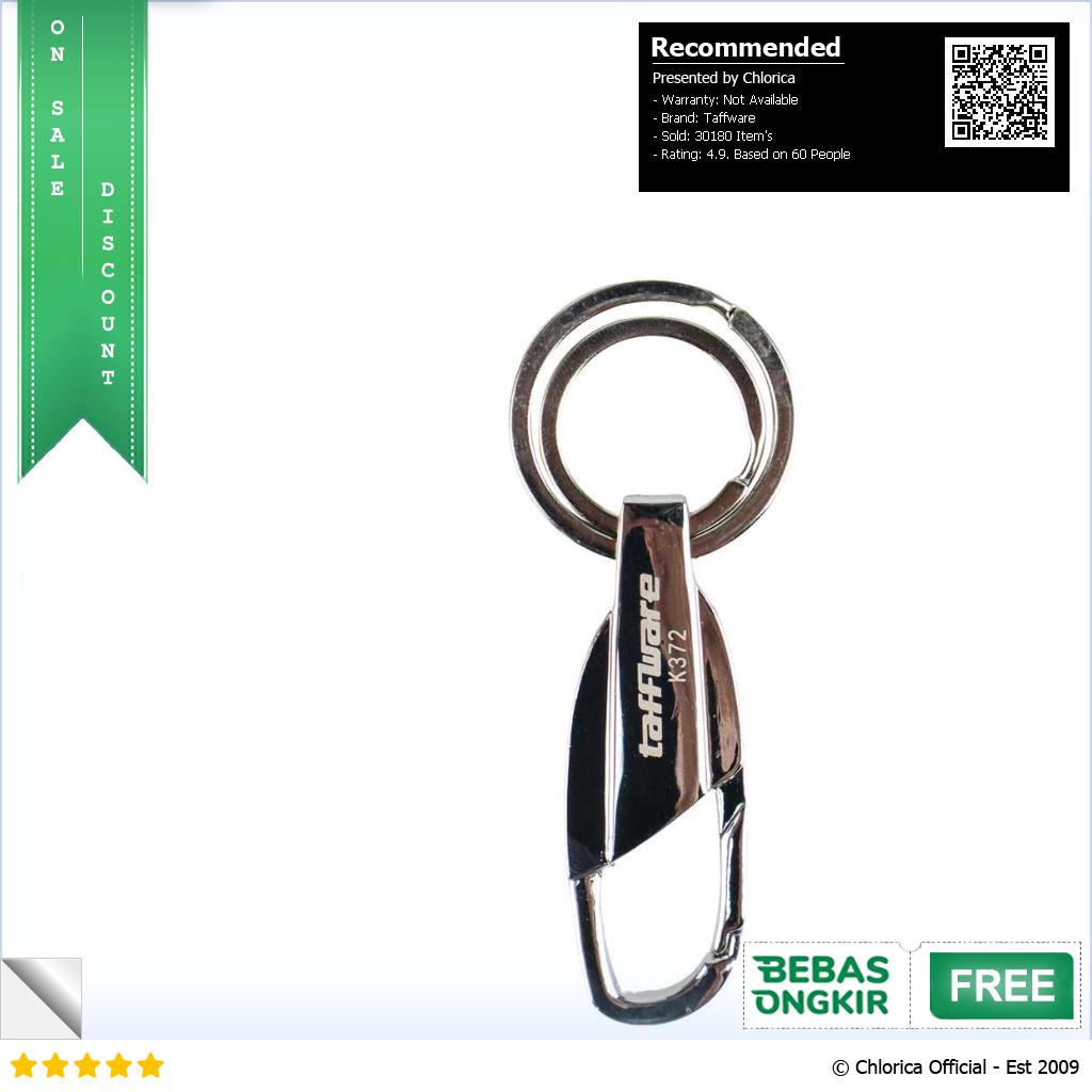 Taffware Gantungan Kunci Carabiner Keychain Stainless Steel K372