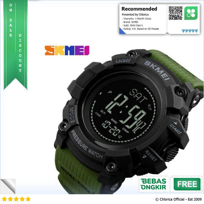 SKMEI Jam Tangan Digital Multifungsi Pria 1358