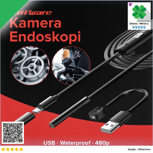 Taffware Kamera Endoskopi Industrial Borescope Endoscope USB 480P AN98B