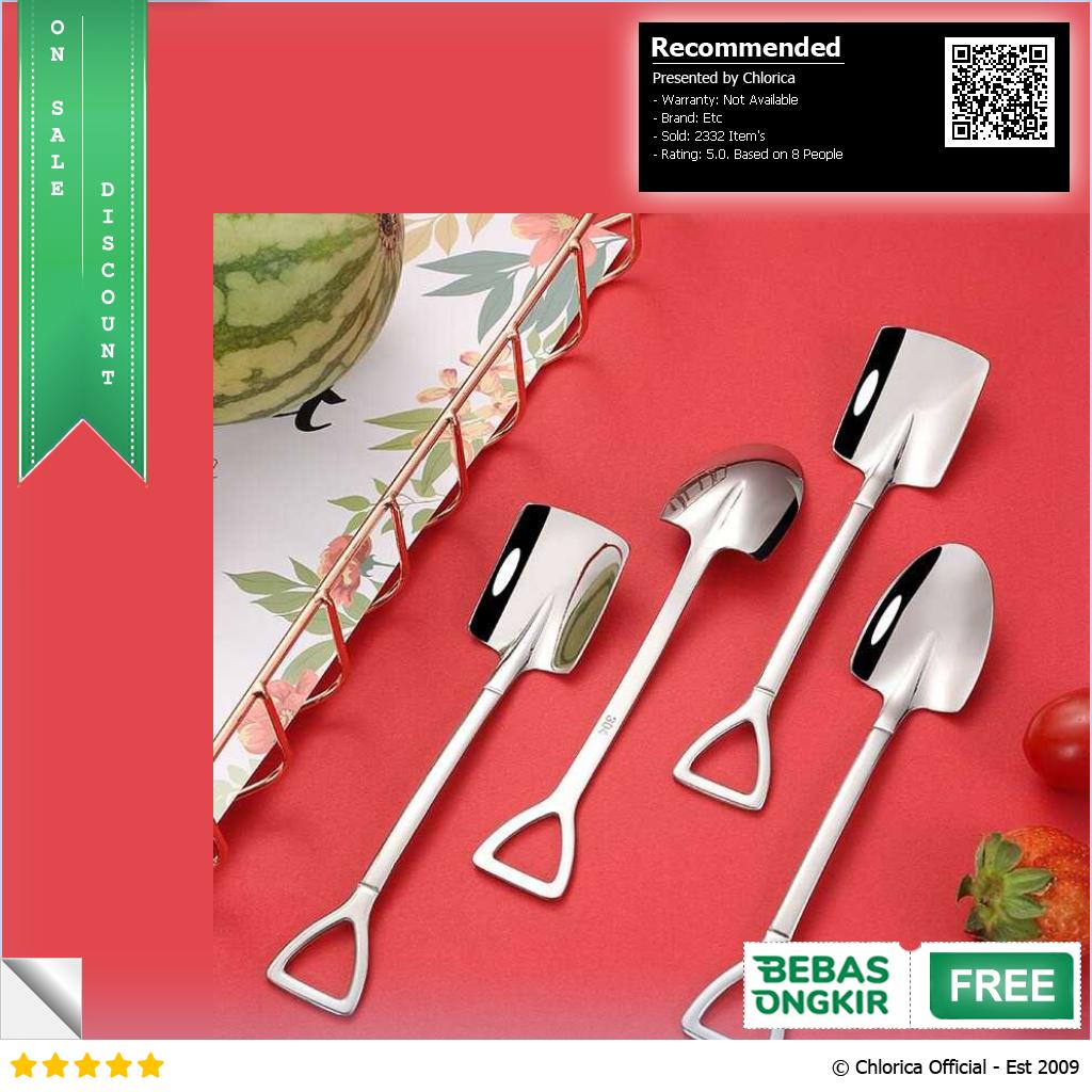 EPOCH Sendok Teh Dessert Sekop Spoon Stainless Steel 1PCS LXY550