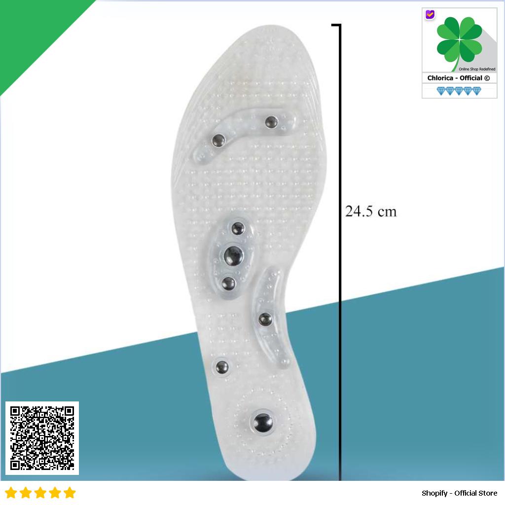 Sunvo Insole Sepatu Alas Kaki Orthopedic Magnetic Silicone Gel Pad Sn18