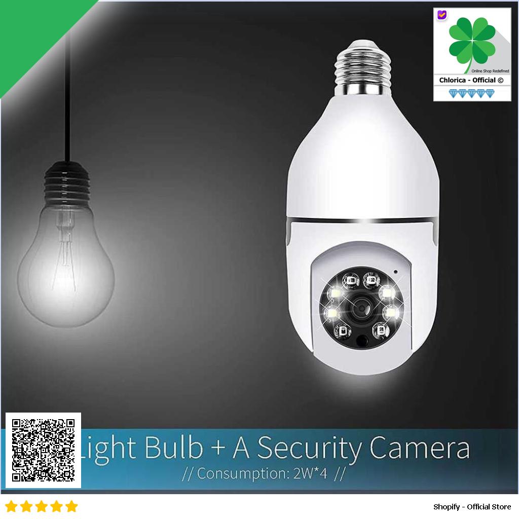 YILOT Kamera CCTV Bohlam WiFi IP Camera IR Motion Sensor E27 2MP 1080P YS 2303