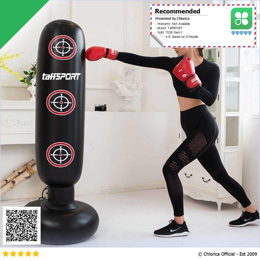 TaffSPORT Vertical Punching Bag Tiang Samsak Tinju Inflatable 160 cm DS0097