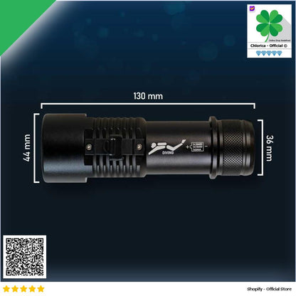 G Gourd Senter LED Diving Flashlight Long Range Waterproof P70 G299