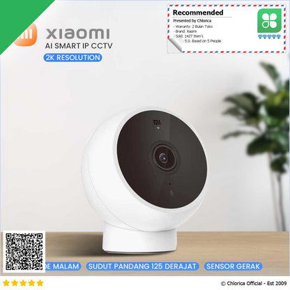 Xiaomi Mijia AI Smart IP Camera CCTV 2K MJSXJ03HL