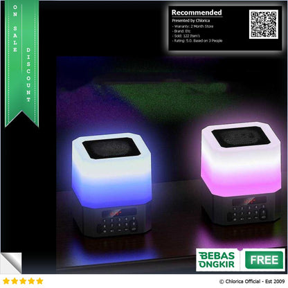 ZIBI Speaker Wireless Bluetooth RGB LED Light ZB600