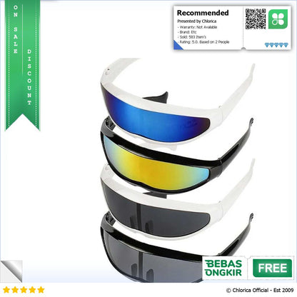 TRAFA Kacamata Pria Futuristic Sunglasses Anti Reflective UV400 TF267