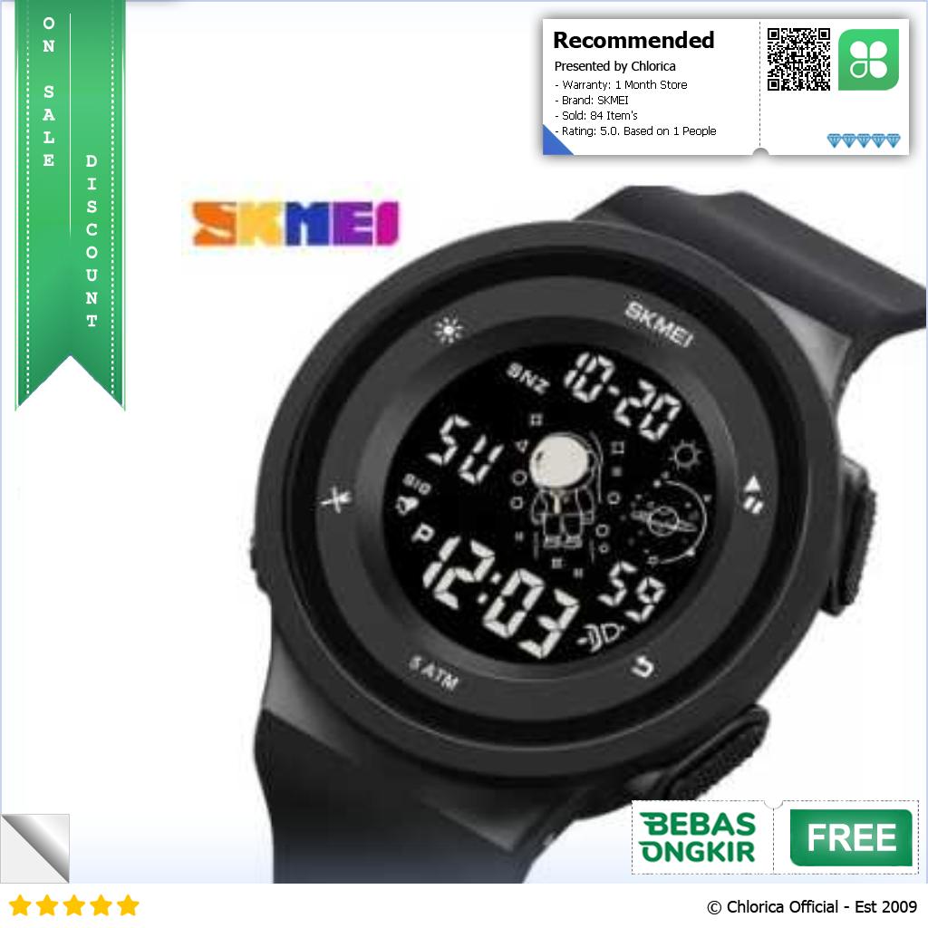 SKMEI Jam Tangan Digital Anak Space Series Alarm Waterproof EL Light 1973