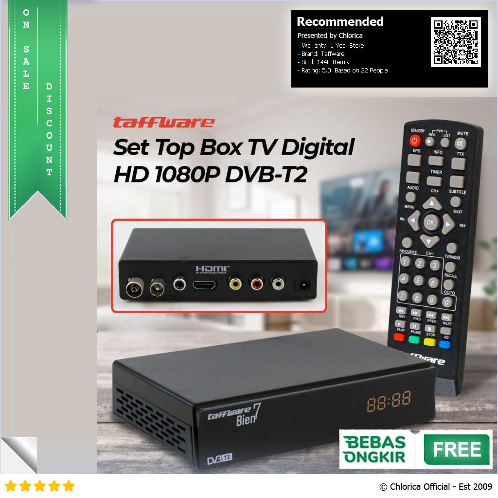 Taffware Bien7 Set Top Box TV Digital HD 1080P DVB T2 GX6701