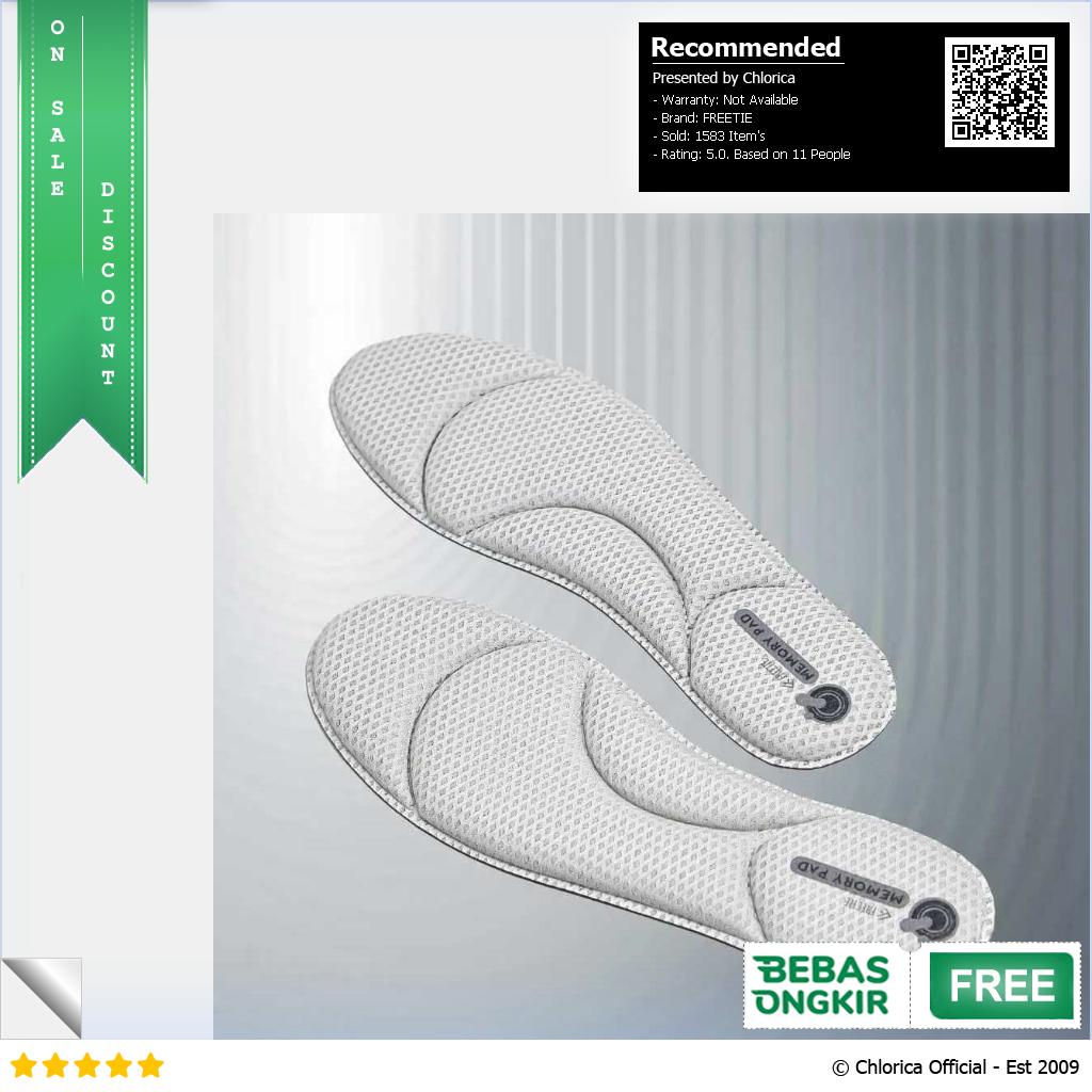 FREETIE Insole Sepatu Alas Kaki Orthopedic Breatheable Anti Bacteria