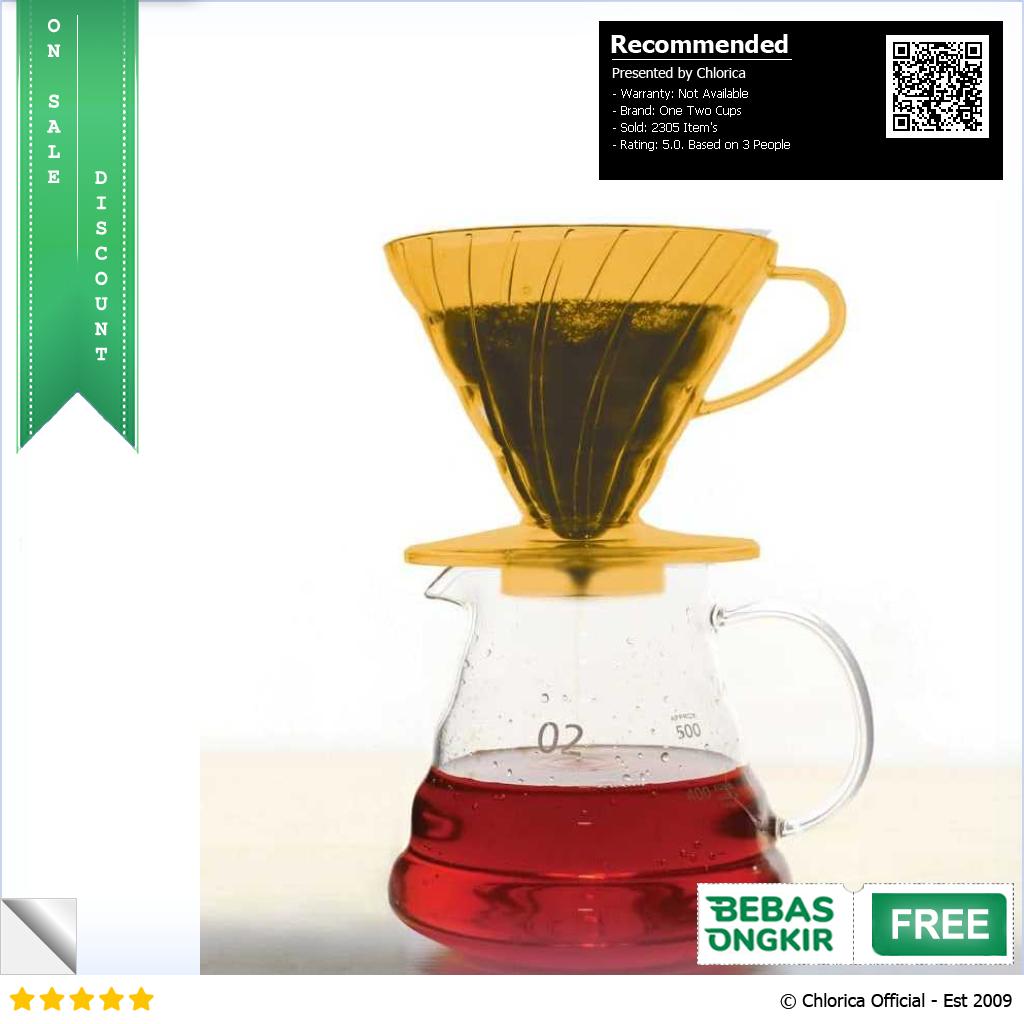 One Two Cups Filter Penyaring Kopi V60 Cone Coffee Dripper Plastik SE105