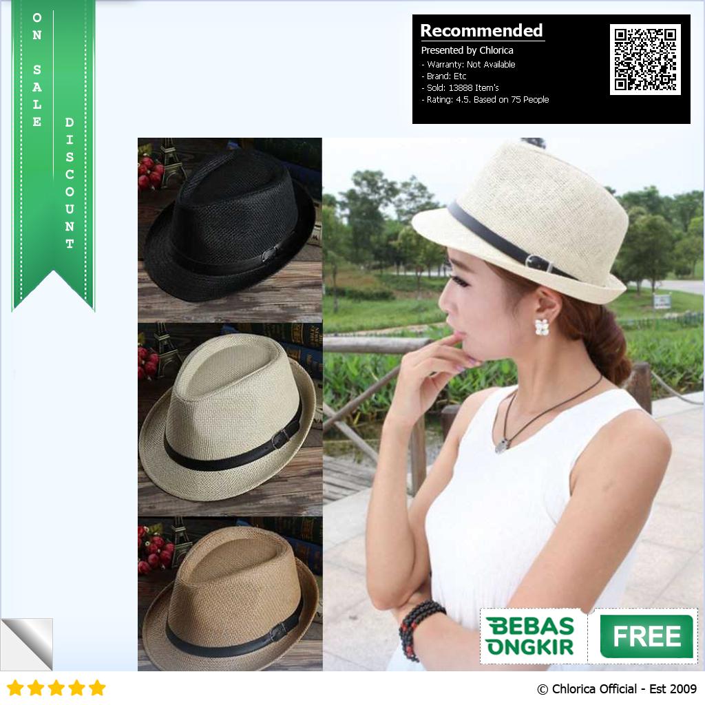 Yingrui Topi Fedora Unisex Laken Hat Jazz Classic Vintage M 38