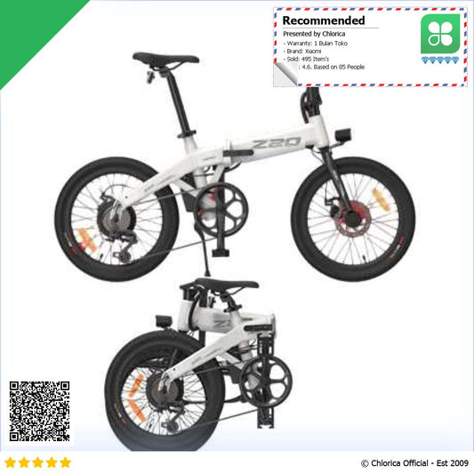 Xiaomi HIMO Z20 Sepeda Listrik Lipat Folding Bike Moped 250W 80KM