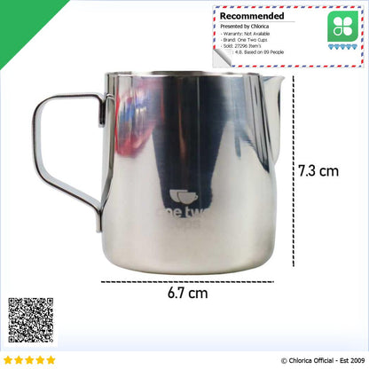 One Two Cups Milk Jug Latte Art Gelas Susu Kopi Espresso Frother Foam J068