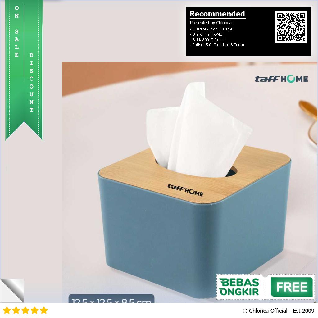 TaffHOME Kotak Tisu Kayu Multifungsi Wooden Tissue Box ZJ003