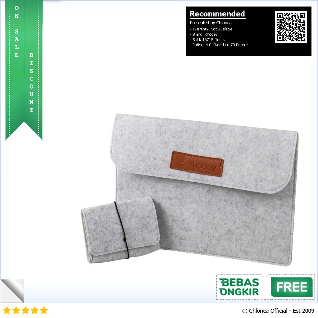 Rhodey Sleeve Case Laptop Macbook Felt with Pouch AK01