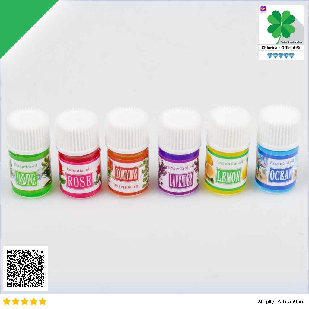 Taffware HUMI Essential Oils Minyak Aromatherapy 3ml 6 PCS 26461