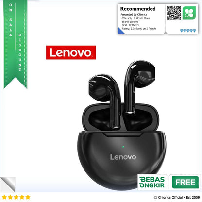 Lenovo TWS Earphone Bluetooth 5.0 Noise Reduction Waterproof 250mAh HT38