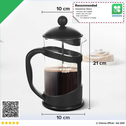 One Two Cups Cafilas French Press Coffee Maker Pot TOP1