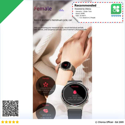 SKMEI Smartwatch Medical Grade ECG Heart Rate Blood Oxygen G08