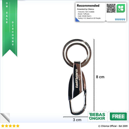 Taffware Gantungan Kunci Carabiner Keychain Stainless Steel K372