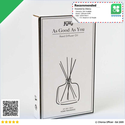 Taffware HUMI Pengharum Ruangan Reed Diffuser with Cotton Sticks 100ml DF 200