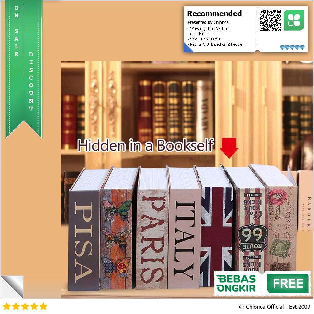 HOMESAFE Kotak Buku Novel Hidden Security Box Password Lock Size S DHZ005