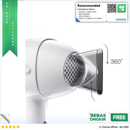 ENCHEN Air Yingqu Anion Hair Dryer Pengering Rambut 900W 220V