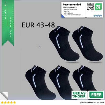 LKWDer Kaos Kaki Pria Casual Sport Breathable Anti Bacteria 5 Pair LK4