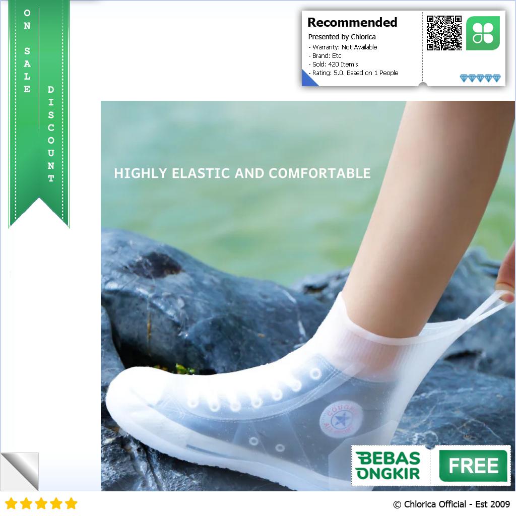 JIANG XI HUA XIAN ZI Jas Hujan Cover Sepatu Anti Air TPE Non Slip Y609