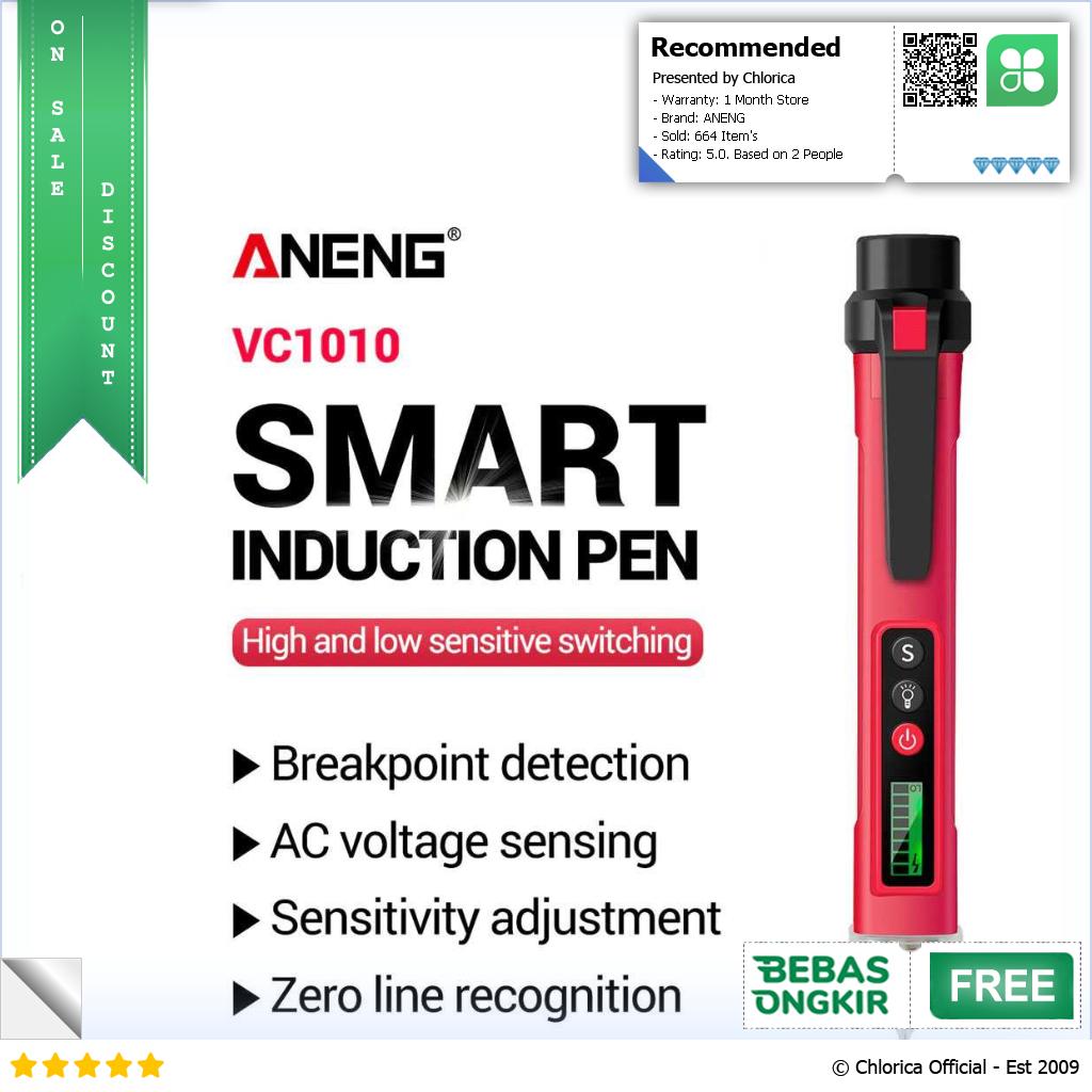 ANENG Tespen Tester Pen Non Contact AC Voltage Alert Detector 12 1000V VC1010