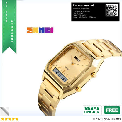 SKMEI Jam Tangan Premium Digital Analog Pria Anti Air 30M 1220