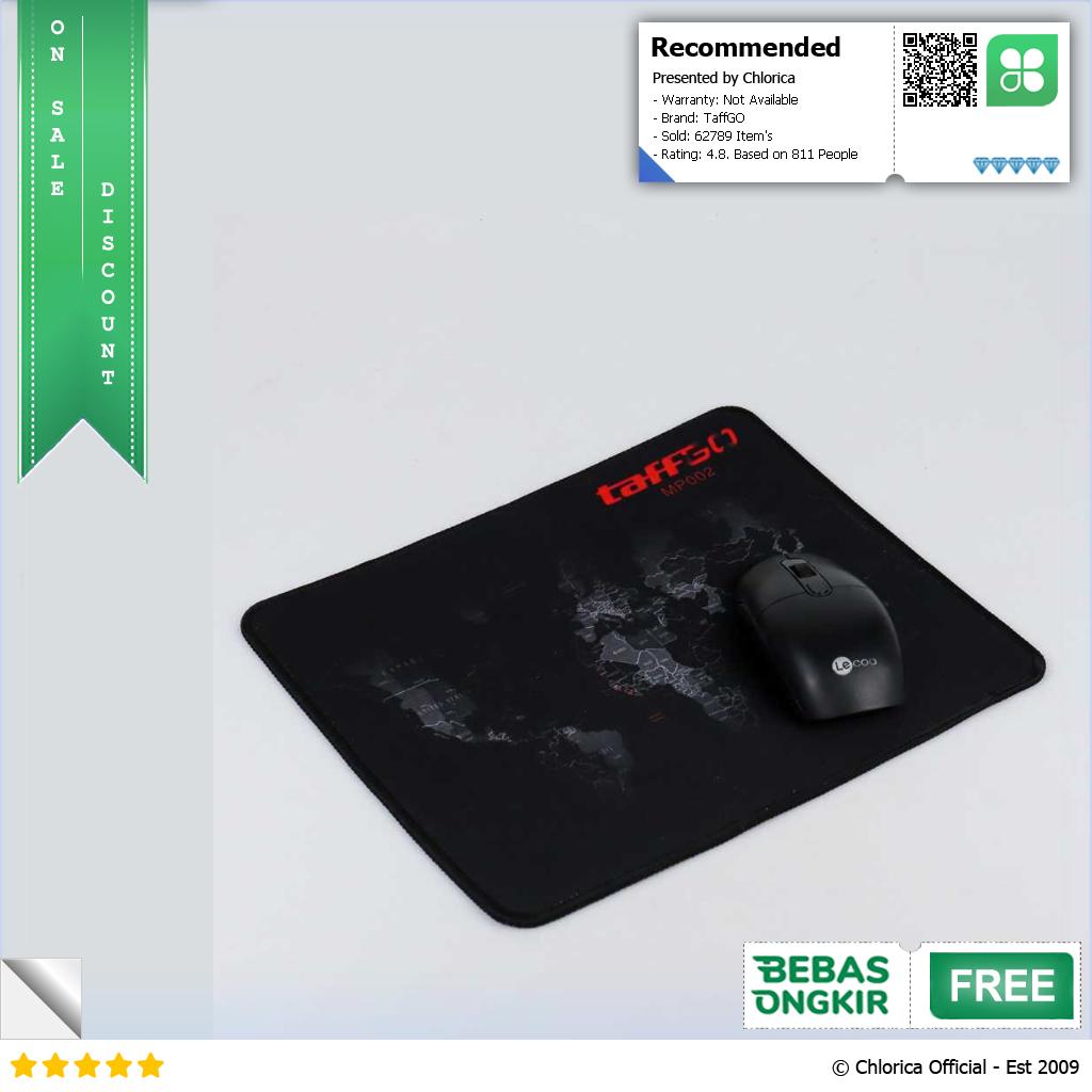 TaffGO Gaming Mouse Pad Desk Mat Motif Peta Dunia MP002