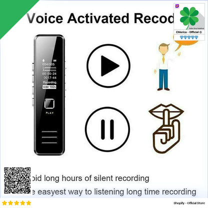 FORNORM Perekam Suara Audio Digital Mini Voice Recorder 32GB VC173