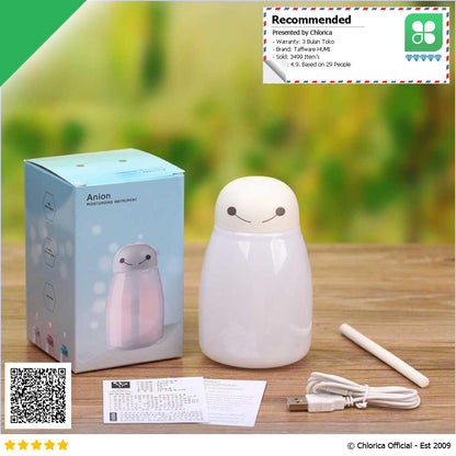 Taffware HUMI Baymax Mini Humidifier Aromatherapy RGB USB 400ml H803