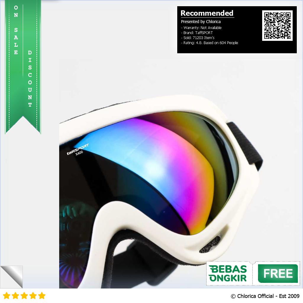 TaffSPORT Kacamata Olahraga Sport Goggles Ski Airsoft Polarized UV400 X400