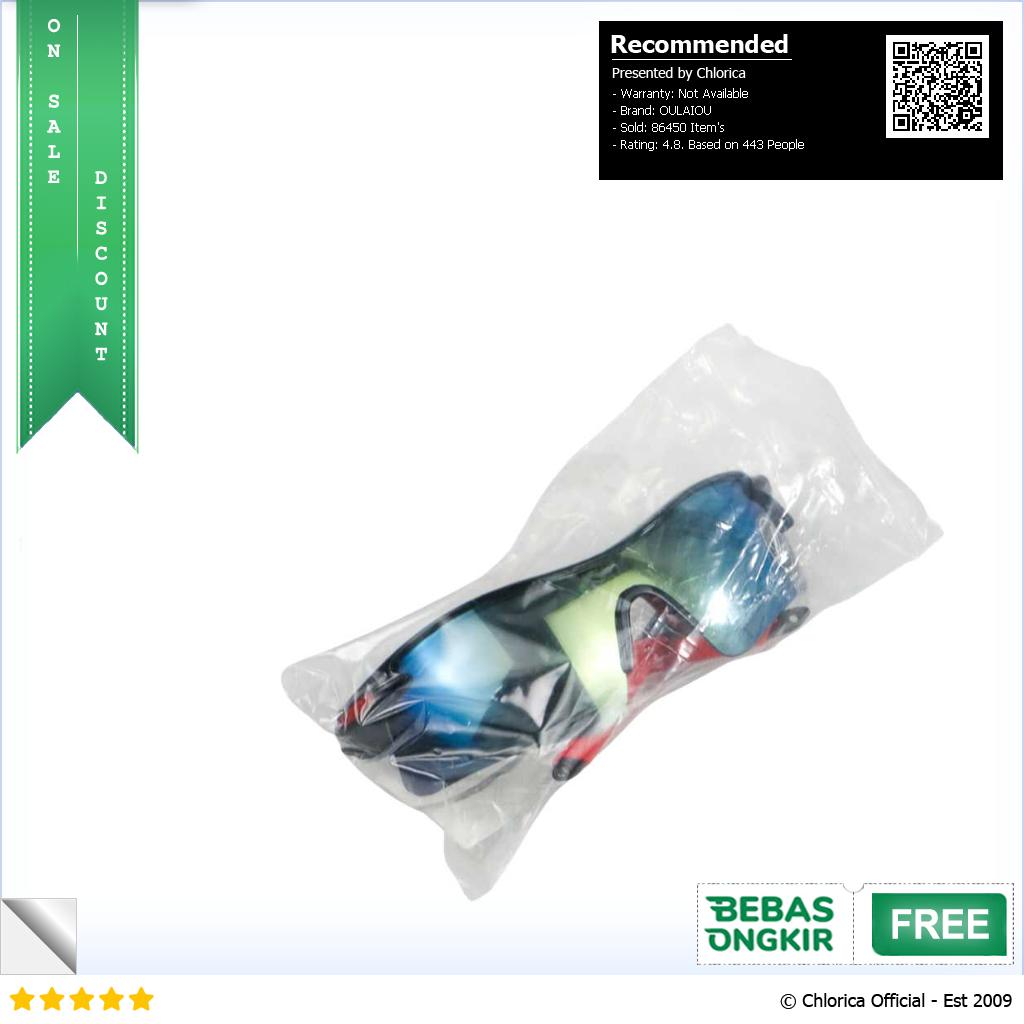 OULAIOU Kacamata Sepeda Lensa Mercury Cycling Sunglasses 9181