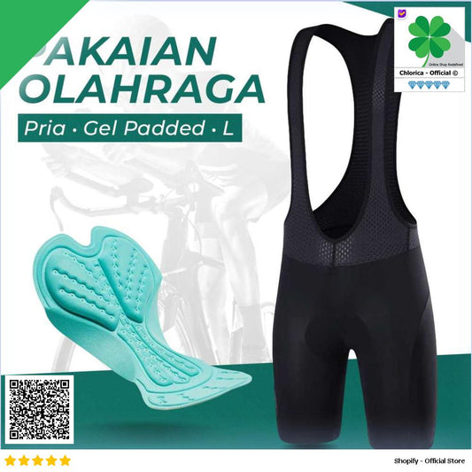 FUALRNY Pakaian Olahraga Sepeda Pria Tights Gel Padded SRDK 01