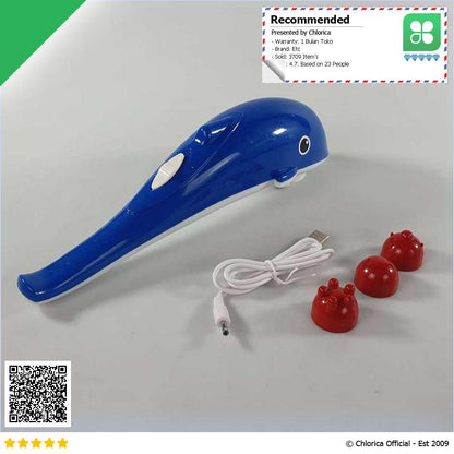 Qingfeng Alat Pijat Elektrik Dolphin Massager Shoulder Vibration USB HK668