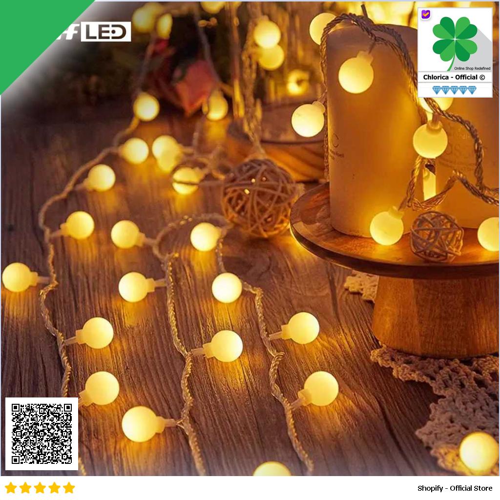 TaffLED Lampu Hias String Lights Waterproof 80 LED 4W 10M Model Ball YJT80L