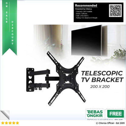 Taffware Bracket TV Telescopic VESA 200 x 200 for 32 55 Inch TV X 400