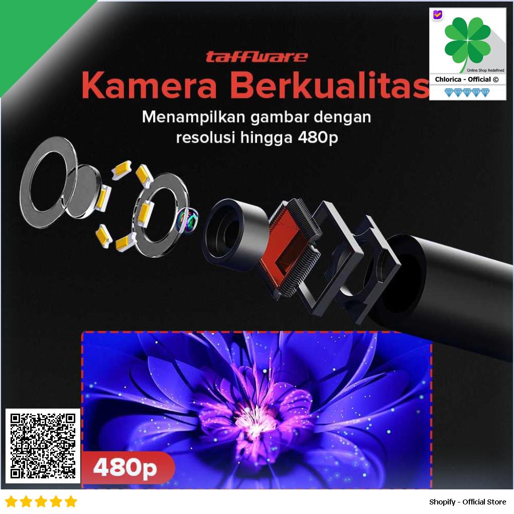 Taffware Kamera Endoskopi Industrial Borescope Endoscope USB 480P AN98B