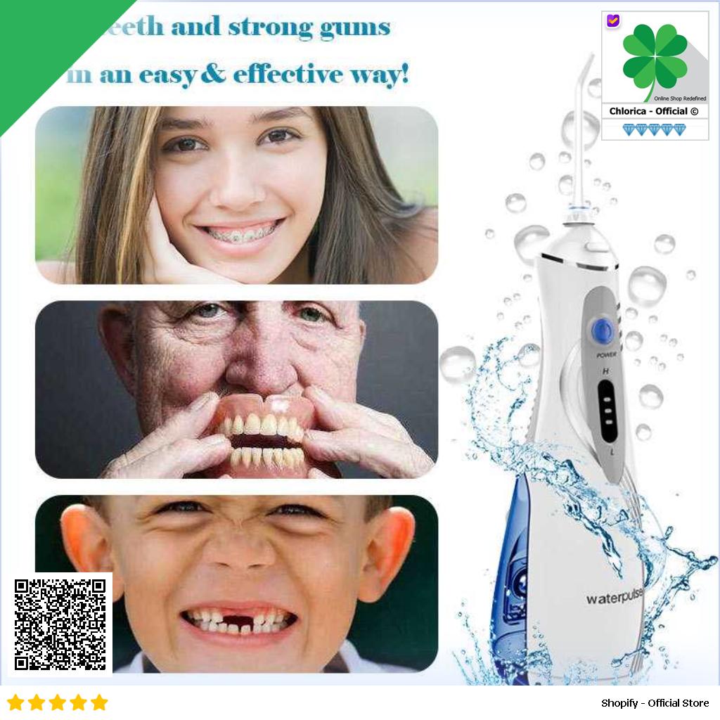 Waterpulse Dental Flosser Alat Semprot Pembersih Gigi V400Plus