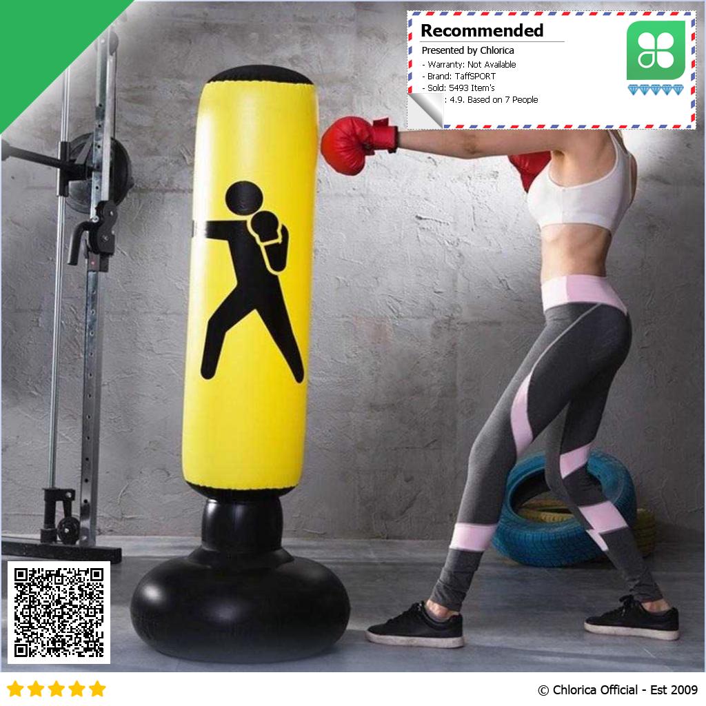 TaffSPORT Vertical Punching Bag Tiang Samsak Inflatable 1.6M DS0096