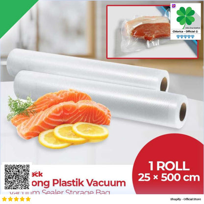 TaffPACK Kantong Plastik Vacuum Sealer Storage Bag BPA Free 1 Roll HK 07