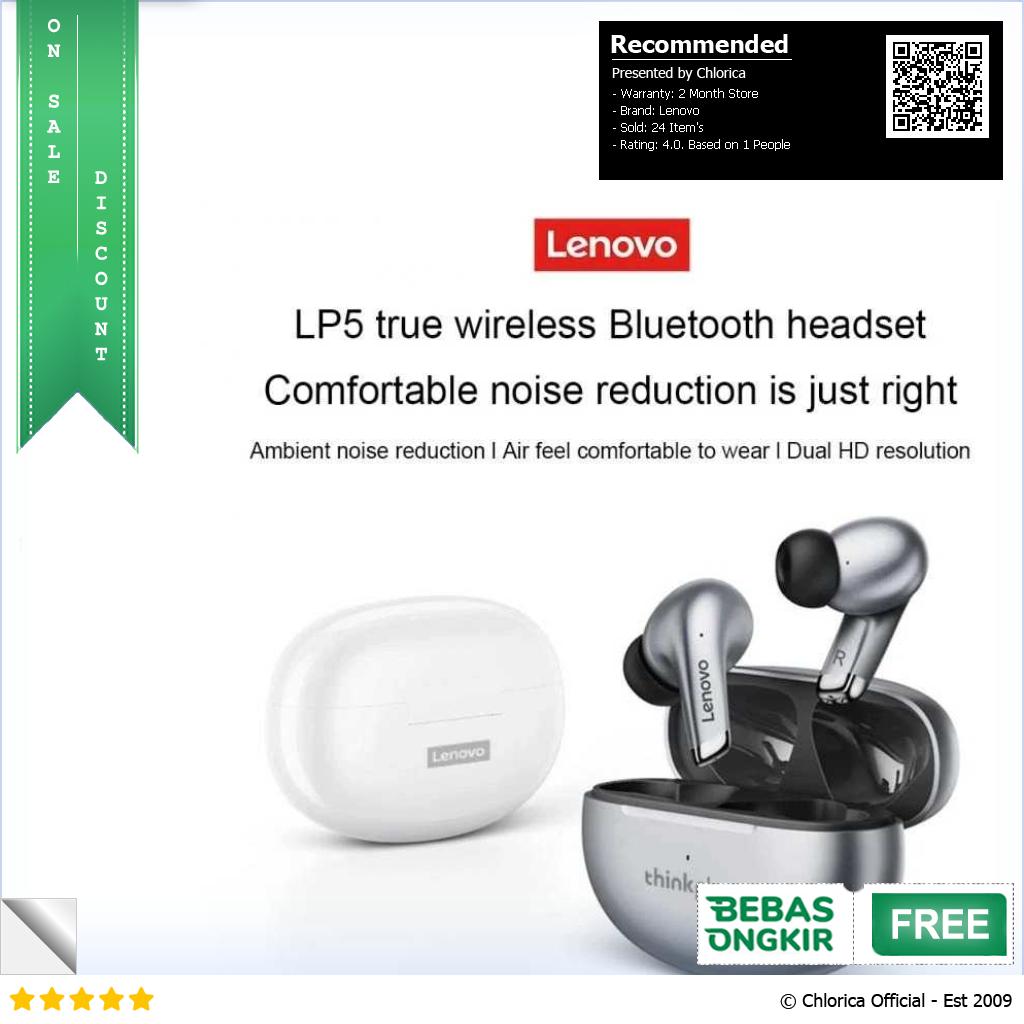 Lenovo Thinkplus TWS Earphone Wireless Bluetooth 5.3 Charging Dock LP5