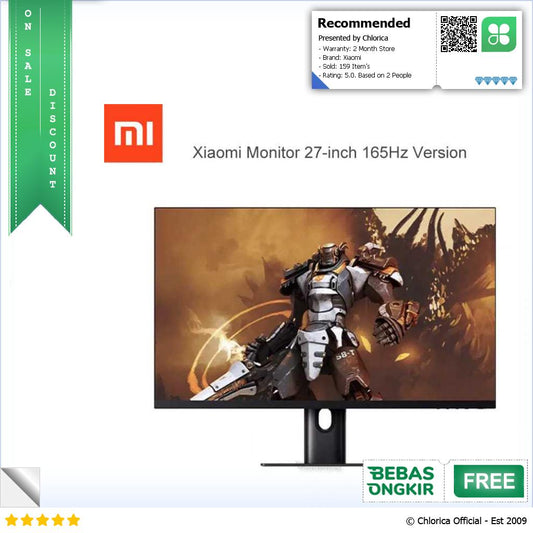 Xiaomi Gaming Monitor 27 Inch 165Hz 1440p HDR 400 IPS AMD FreeSync XMMNT27HQ